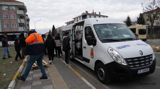 Bulgaristan’ın Haskovo Belediyesi, topladıkları yardımları Lüleburgaz'a gönderdi