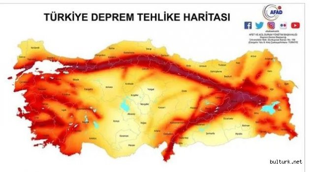 Türkiye Deprem Haritası 2022 Yayımlandı!