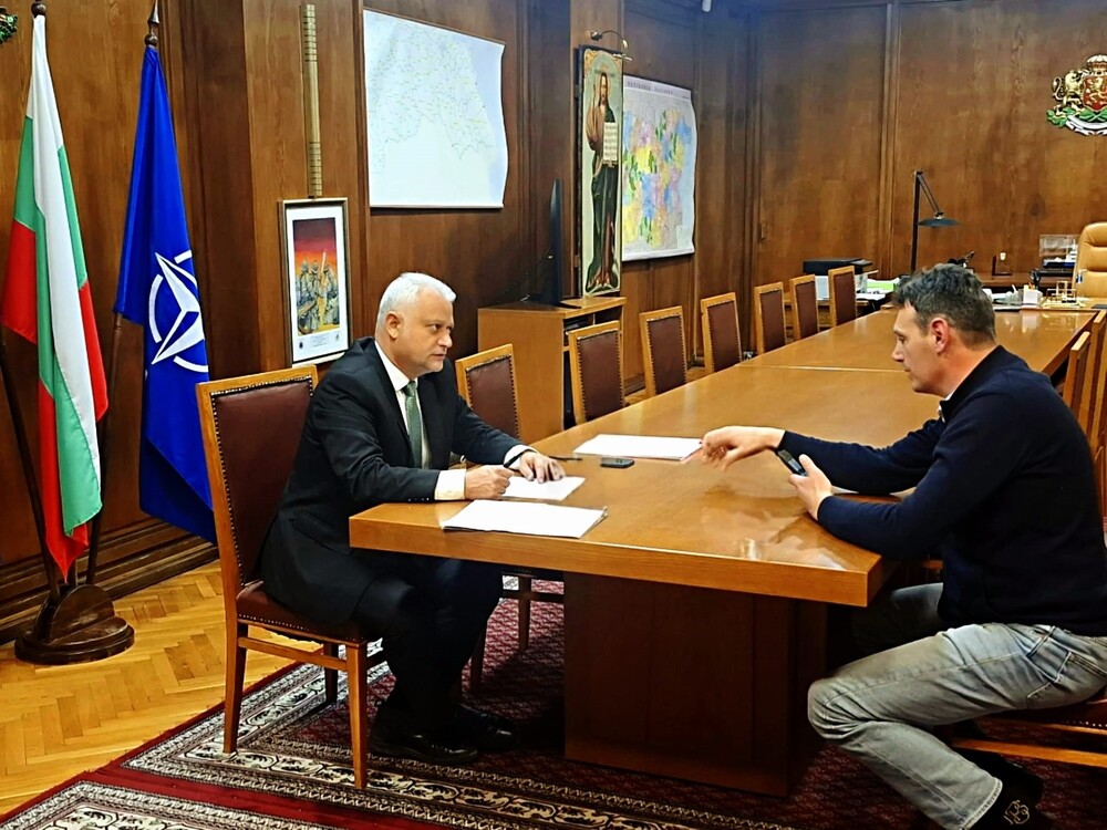 Görevdeki İçişleri Bakanı Emil Dechev, Bistritsa Belediye Başkanı ile Görüştü