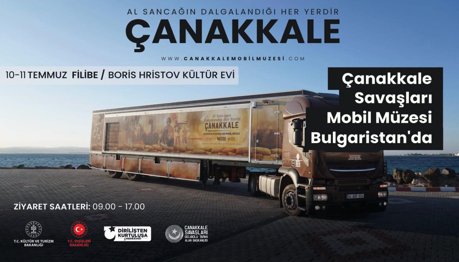 Çanakkale Mobil Müzesi Temmuz Ayında Hasköy ve Filibe’de Ziyaretçilerle Buluşacak